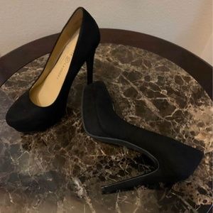 Black Suede. Like new.